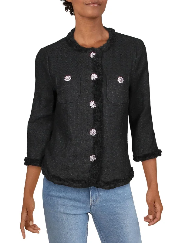 Now On Sale For Chic Urban Styles Womens Cotton Embellished Jacket