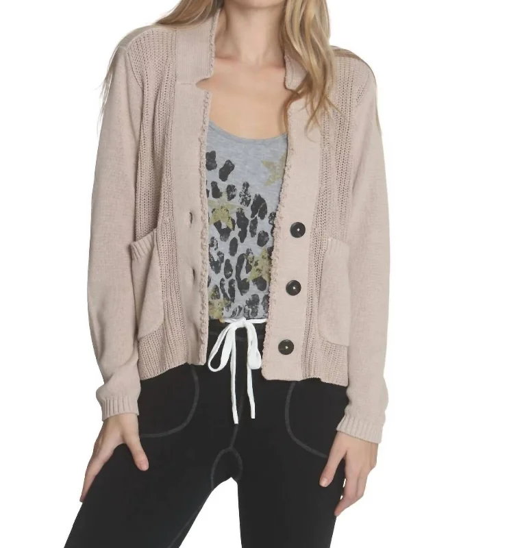 Luxe Layering Natalie Blazer In Sand