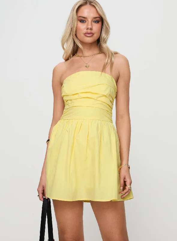 Trendy Attire For Her Salty Breeze Romper Lemon