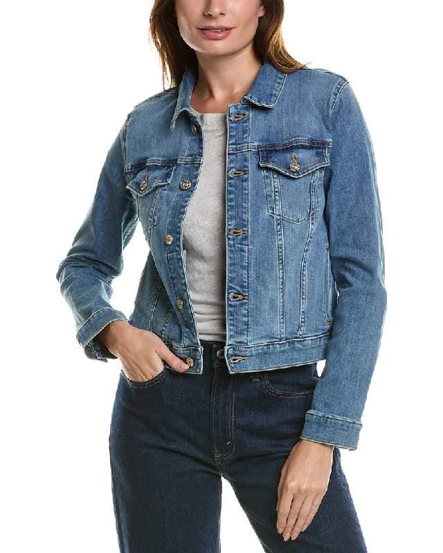 Stylish Basics 7 For All Mankind Classic Cropped Trucker Jacket