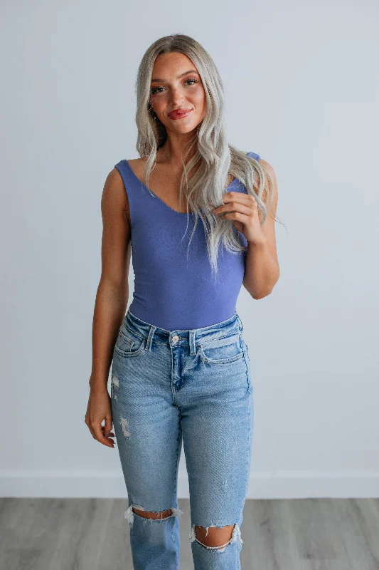 End Of Season Sale Sweet & Simple Bodysuit - Periwinkle