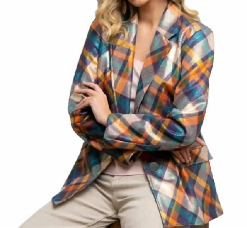 Unleash Your Trend Driven Style Alexey Jacket In Danube Plaid