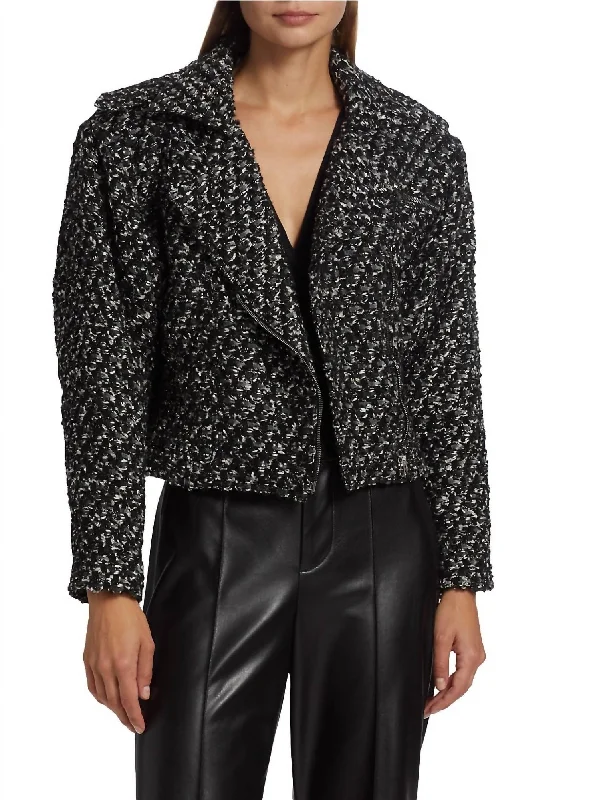 The Latest Trends Voxy Jacket In Black/white