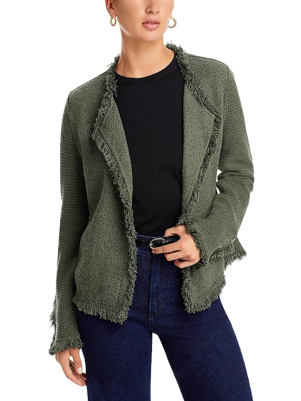 Mother's Day Special Womens Fringe Cardigan Open-Front Blazer