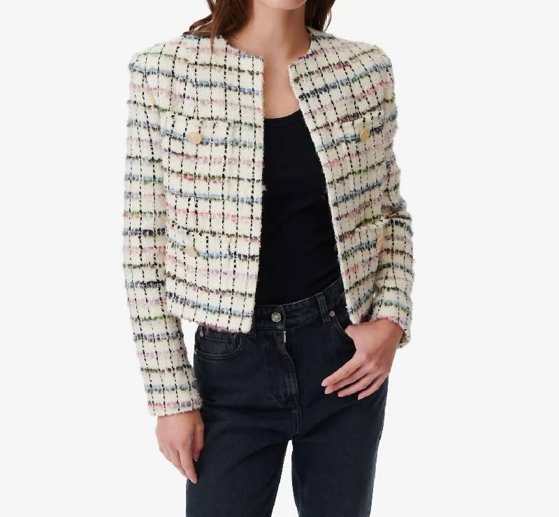 Limited Stock, Big Sale Miora Tweed Jacket In Multicolor