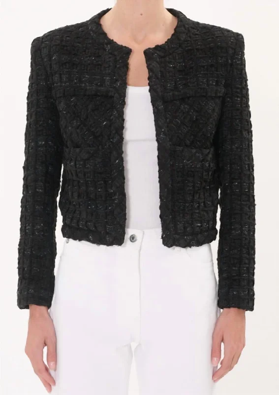 Trendy New Clothes Giovani Jacket In Black