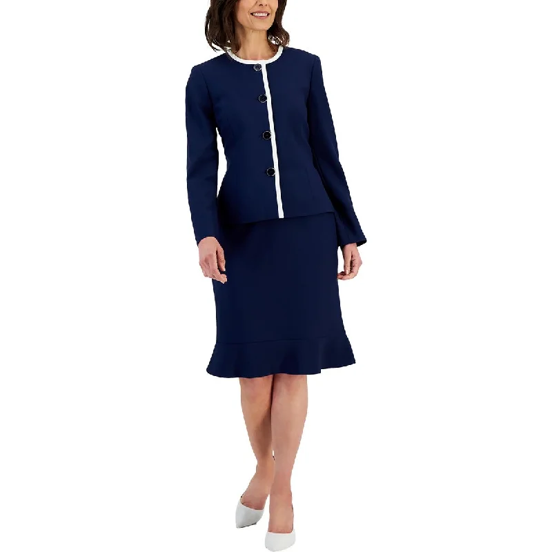 New Season Fashion Preview Womens 2 PC Long Sleeve Four-Button Suit