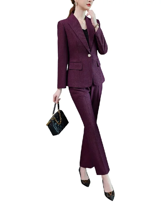 Style Without Limits Bossy Chic 2pc Blazer & Pant Set