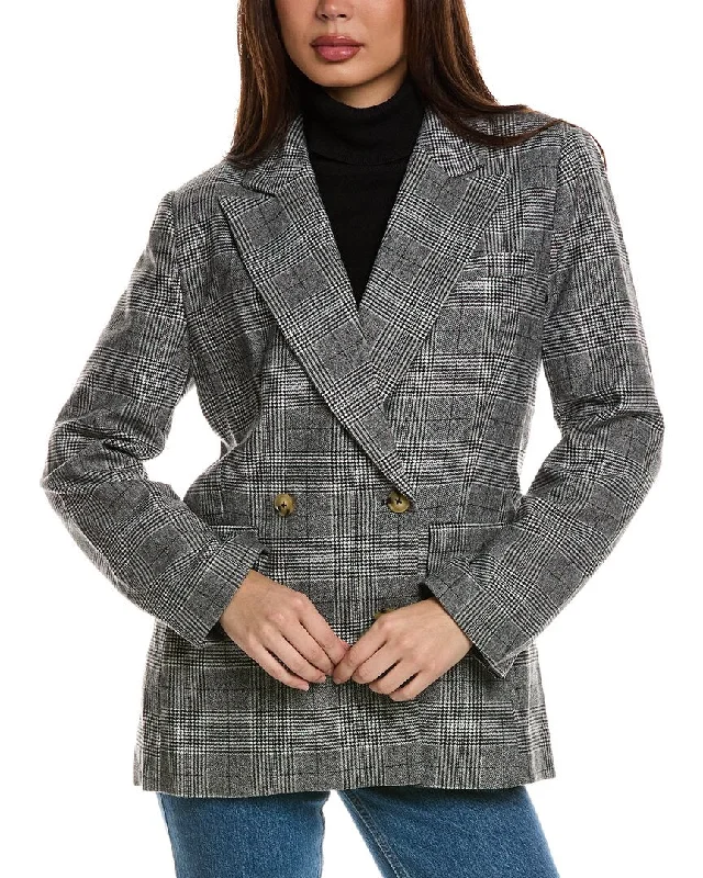 Chic Urban Fashion Look Seraphina Double-Breasted Wool-Blend Jacket