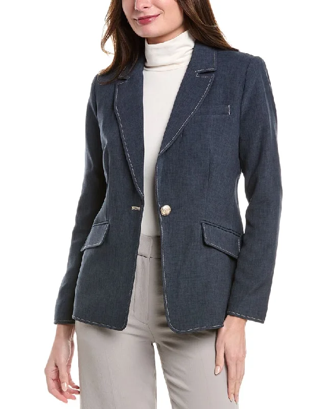 Big Discounts T Tahari Denim Blazer