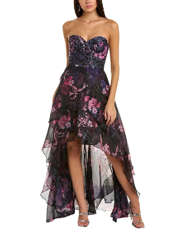 Fashion Sale Marchesa Notte Sleeveless Floral Gown