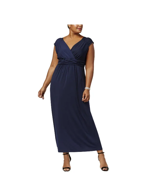 Hot Styles Plus Womens Sleeveless Empire Maxi Dress