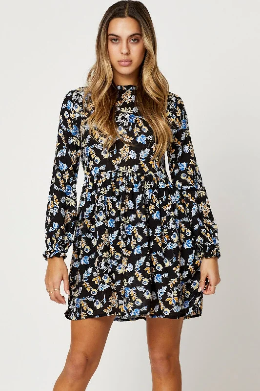 Big Savings Print Skater Dress