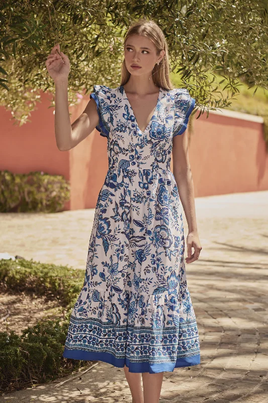 Chic & Cozy Collection Salema Floral Zayla Midi Dress