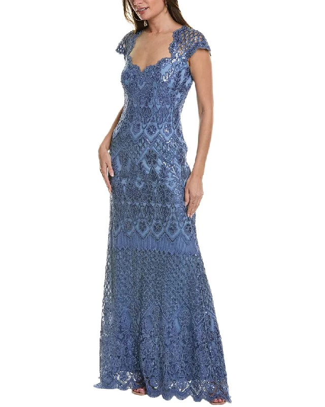 Fashion For Every Occasion Tadashi Shoji Embroidered Lace Gown