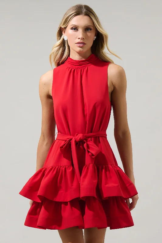 Trend Alert Teresa Ruffle Tiered Mini Dress