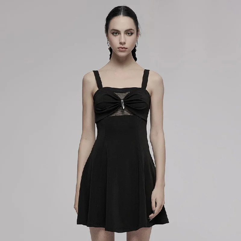 Wardrobe Update Women's Punk Bowknot Slip Dress