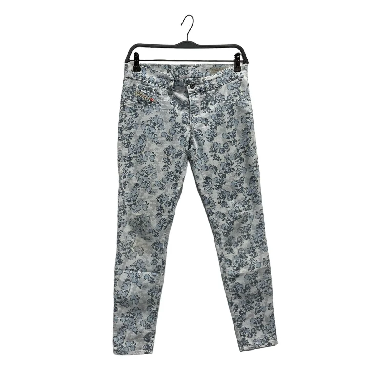 Fashion Forward DIESEL///Skinny Pants/26/Floral Pattern/Denim/BLU//W [Designers] Essentials/