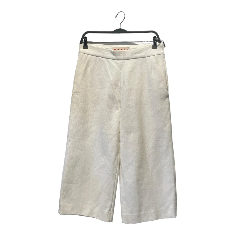 Clearance Event MARNI/Cropped Pants/38/Cotton/WHT/