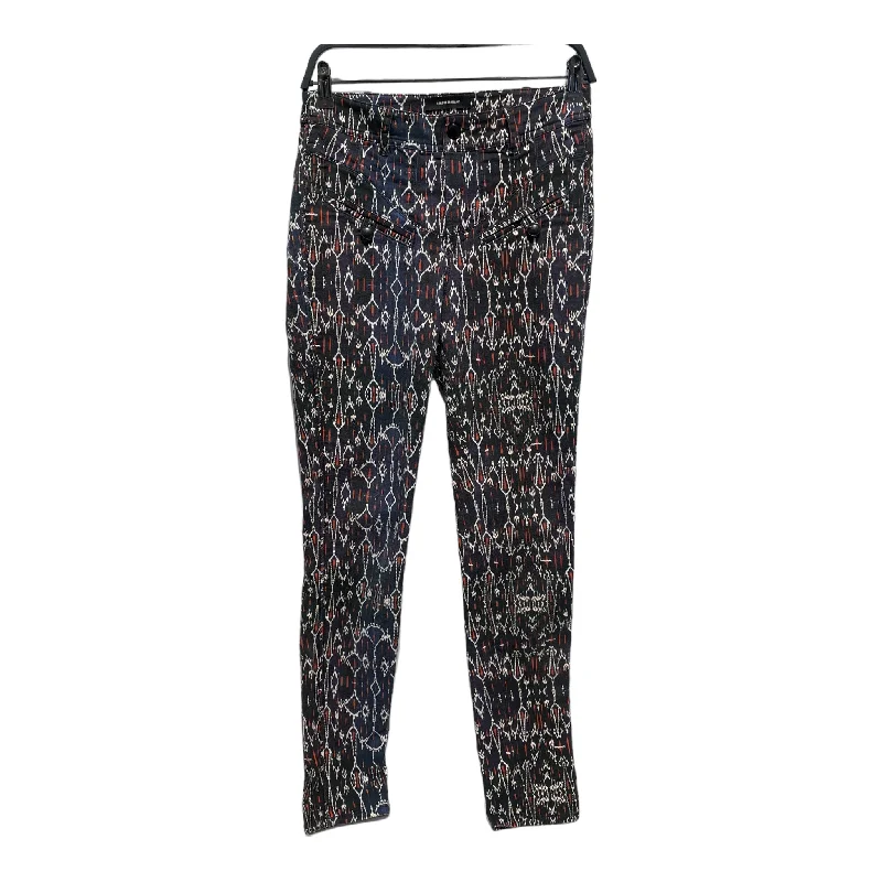 Romantic Detailing ISABEL MARANT/Skinny Pants/38/All Over Print/Cotton/BLU/all over print pants