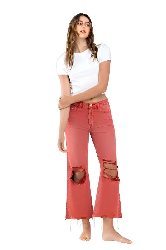 Sale Event, Prices Rock 90s Vintage Crop Flare Jeans By Flying Monkey