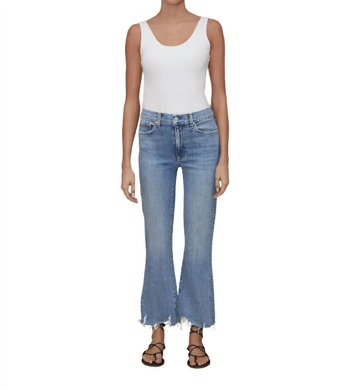 Women's Urban Fashion Bella Crop Flare Jean In Beach House