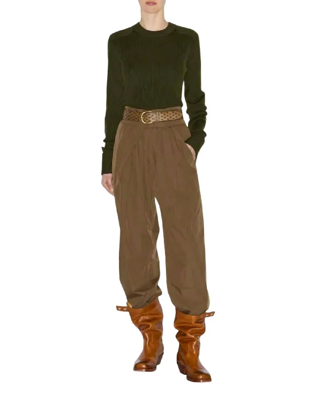 Chic & Cozy Collection Celia Pants In Khaki