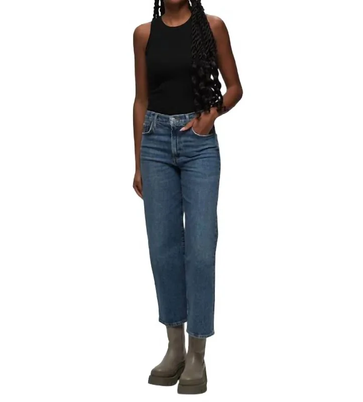 Premium Fashion Harper Crop Jeans In Moor