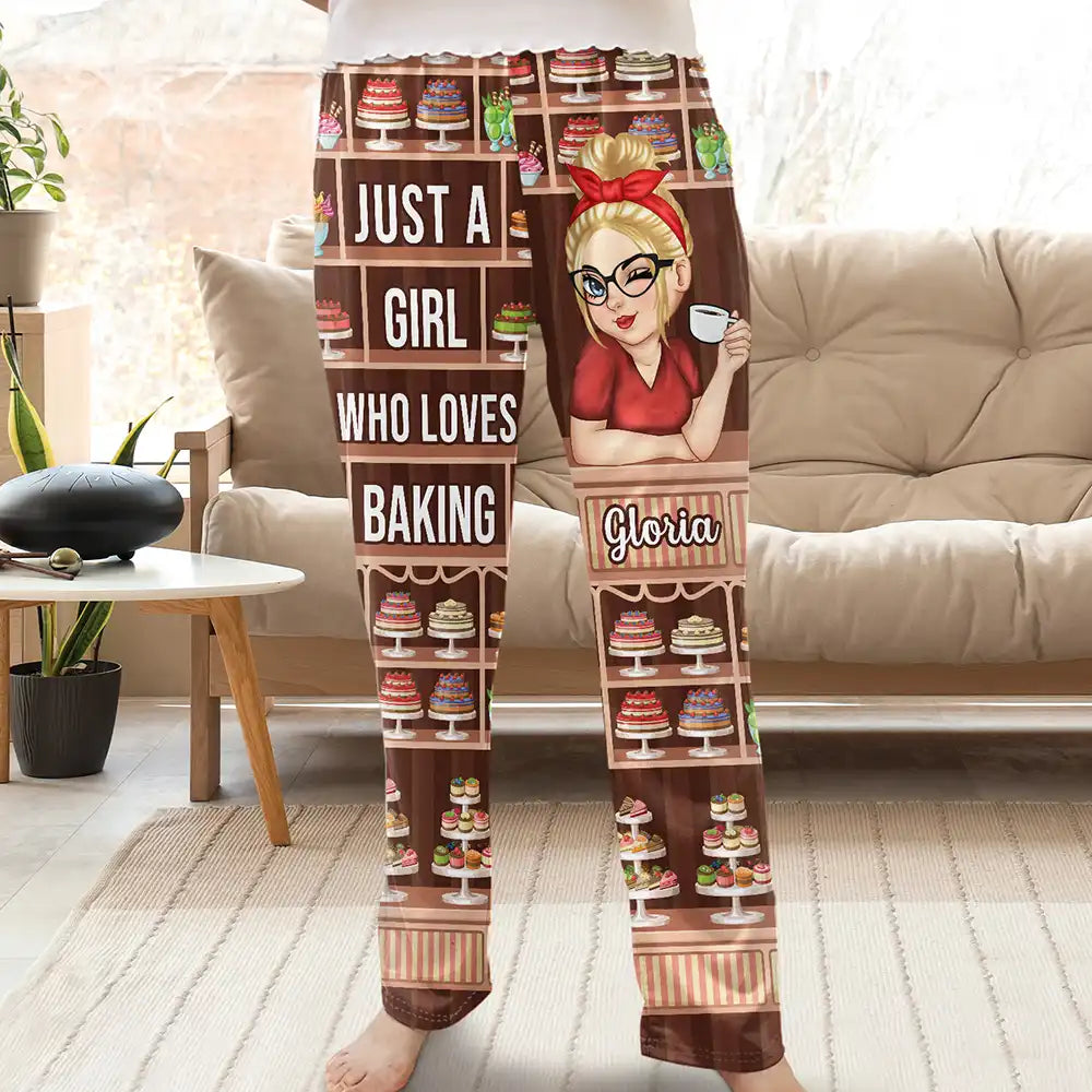 Bid Farewell To The Old Season Just A Girl Who Loves Baking - Personalized Pajama Pants