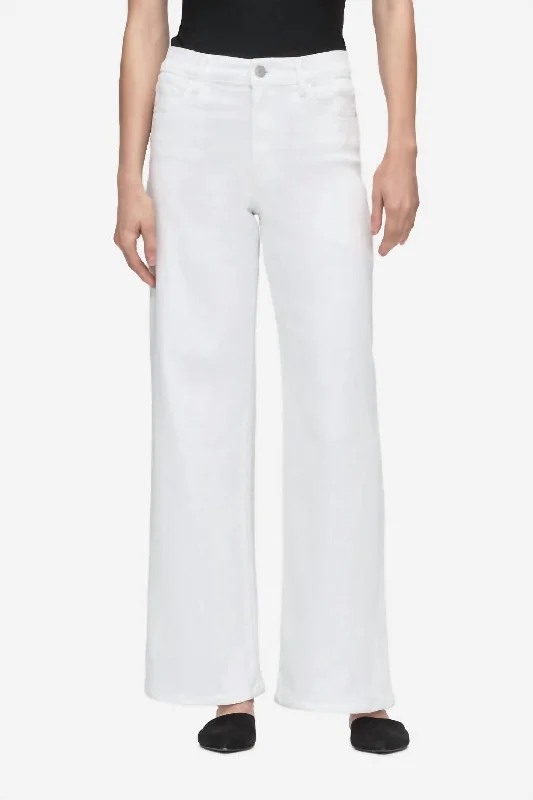 Dive Into Trendy Styles Le Slim Palazzo Jean In White