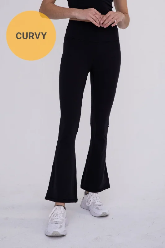 Trend Forward Women's Wear Mono B High Waist Flared Legging APH-B0863