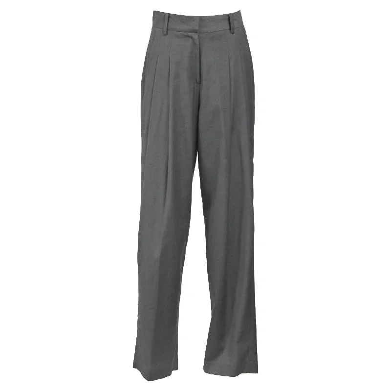 Sale Event, Prices Rock The Frankie Shop Wide Leg Trousers in Grey Wool