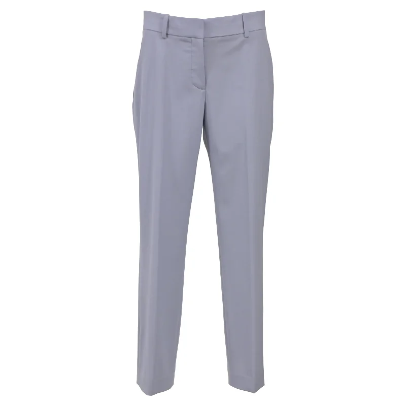 Huge Discounts This Week Theory Tapered Trousers in Light Blue Cotton